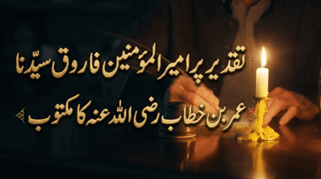 تقدیر پر امیر المؤمنین فاروق سیدنا عمر بن خطاب رضی اللہ عنہ کا مکتوب