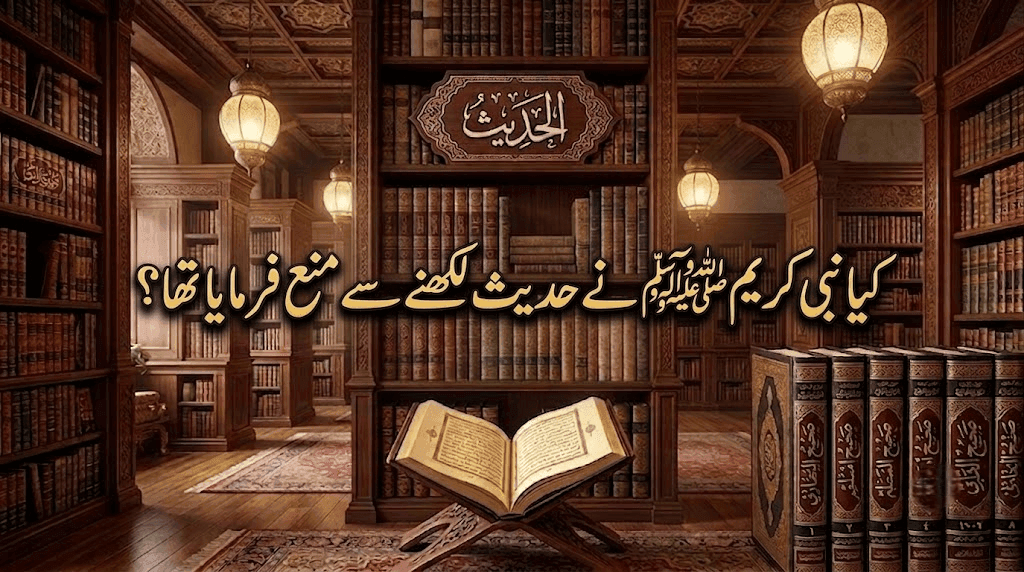 کیا نبی کریم ﷺنے حدیث لکھنے سے منع فرمایا تھا ؟