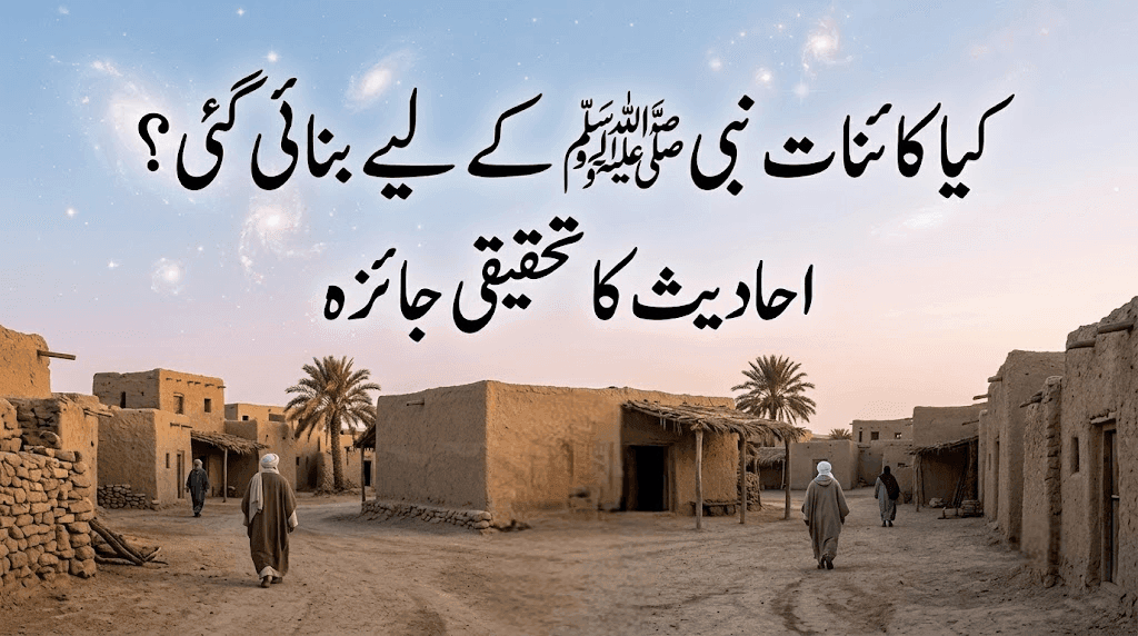 کیا کائنات نبی کریم ﷺ کے لیے بنائی گئی؟