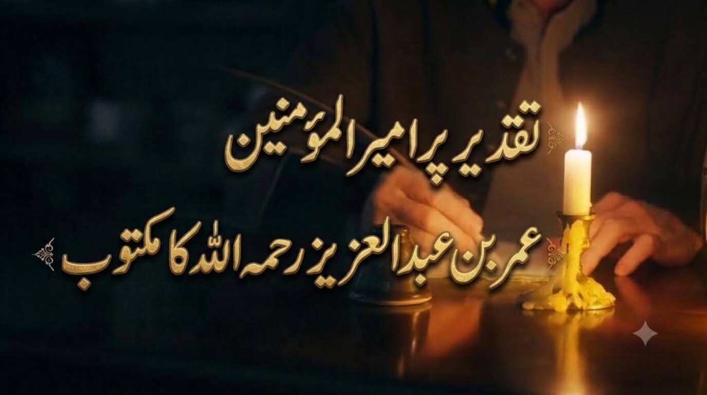 تقدیر پر امیر المؤمنین عمر بن عبد العزیز رحمہ اللہ کا مکتوب